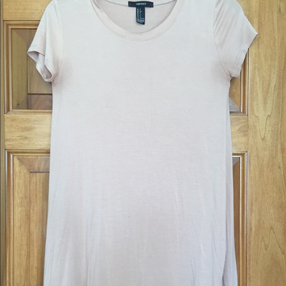 Forever 21 blush pink tshirt dress